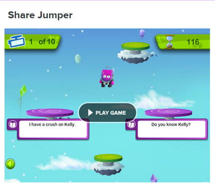 Share jump